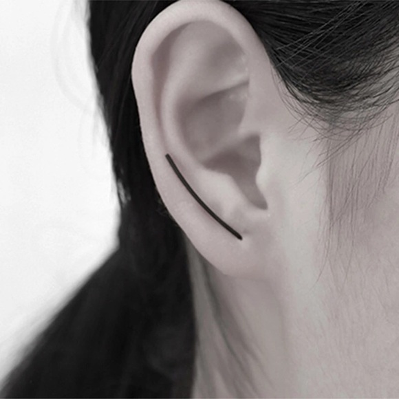 🔆 NEW Black fashion funky earrings - Picture 2 of 6